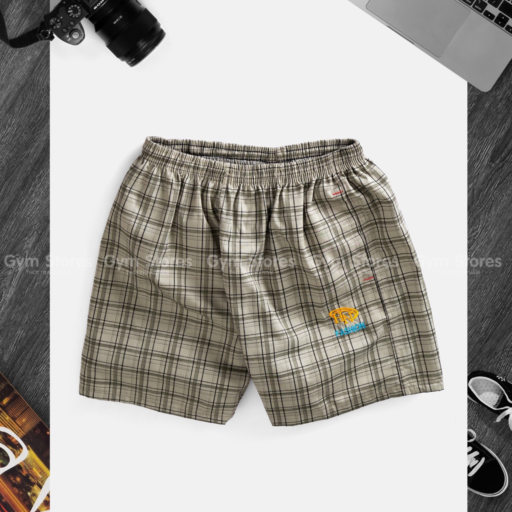 [FREESHIP HCM ]Quần Short Nam - Quần đùi Caro Vải Cotton CAO CẤP- Mặc Nhà Thoải Mái SIZE 45 ĐẾN 95KG