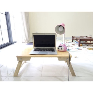 Bàn Gỗ Đa Năng Chân Xếp 40x60cm - Bàn trà chữ nhật sofa/cafe ngồi bệt gấp gọn gỗ tự nhiên đa năng