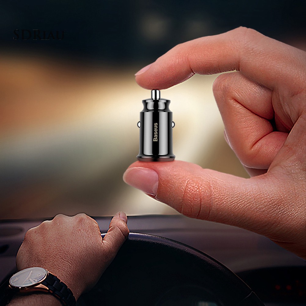 Đủ hàng_Tẩu sạc nhanh Mini USB 3.1A kép chất lượng cao cho xe ô tô