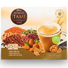 Bột Ngũ Cốc Nảy Mầm TAMI hộp 25 gói (450g)-Ngon bổ dưỡng cho sức khỏe mỗi ngày, tốt cho người ăn kiêng