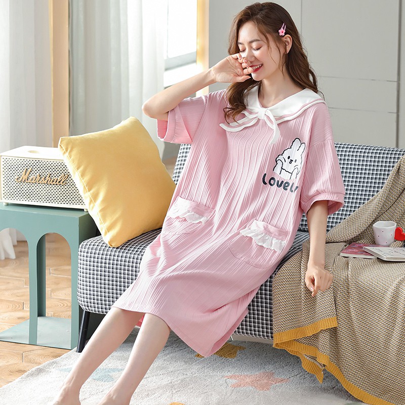Đầm Ngủ In Hình Thỏ Xinh Xắn Thời Trang Cho Nữ | BigBuy360 - bigbuy360.vn
