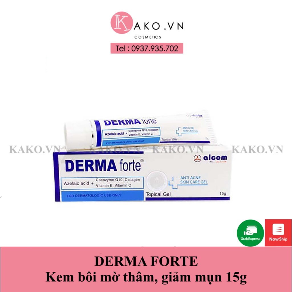 Derma Forte Kem bôi mờ thâm, giảm mụn 15g