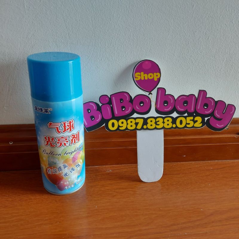 Chai xịt giữ màu bóng bay