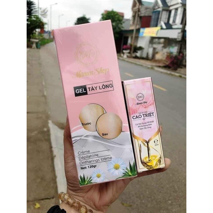 GEL TẨY LÔNG MAMEN SHOP TẶNG KÈM SERUM CAO TRIỆT LÔNG
