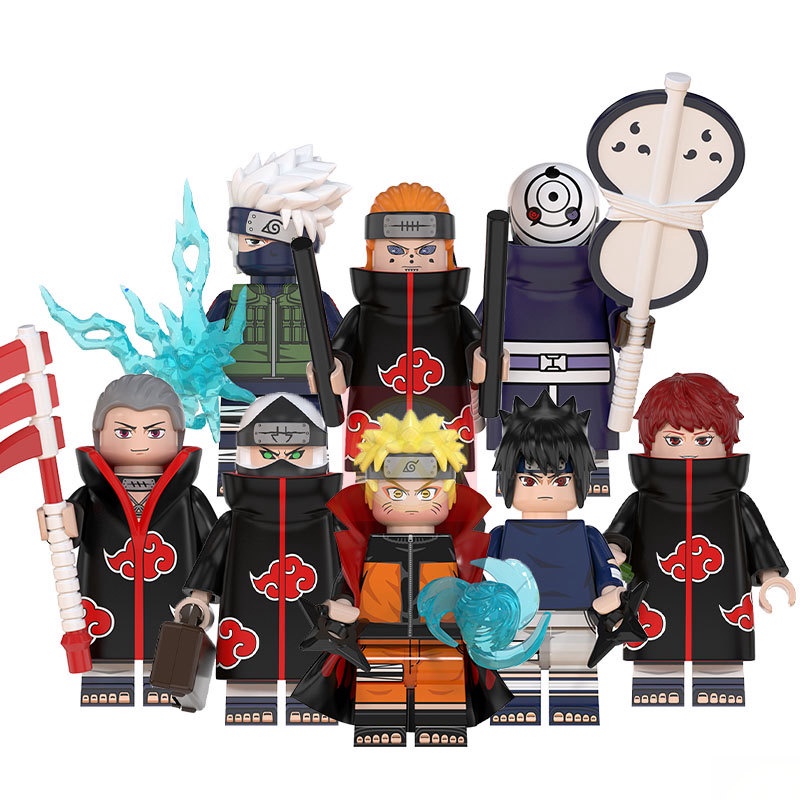 Mô Hình Đồ Chơi Lắp Ráp  Nhân Vật Naruto Wm6105 Sasuke Itachi