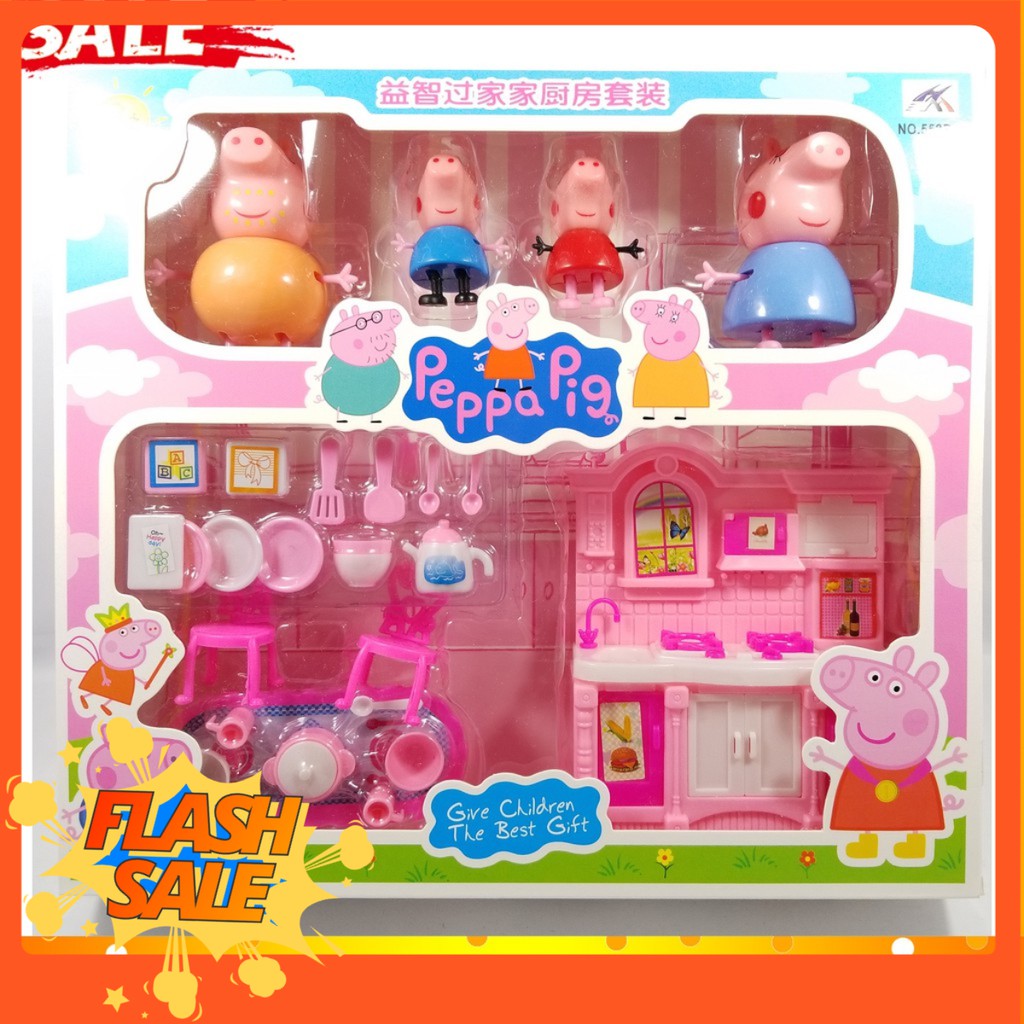 [ RẺ VÔ ĐỐI ] ĐỒ CHƠI TRẺ EM - Bộ Bếp Lợn Peppa Pig