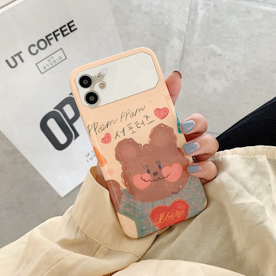 Ốp điện thoại họa tiết gấu màu ngọt ngào dành cho IPHONE 7 8 PLUS X XS MAX XR 11 PRO MAX SE 2020 | BigBuy360 - bigbuy360.vn