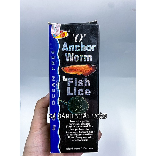 DUNG DỊCH OCEAN FREE 0 ANCHOR WORM &amp; FISH LICE 125ML CHO CÁ RỒNG