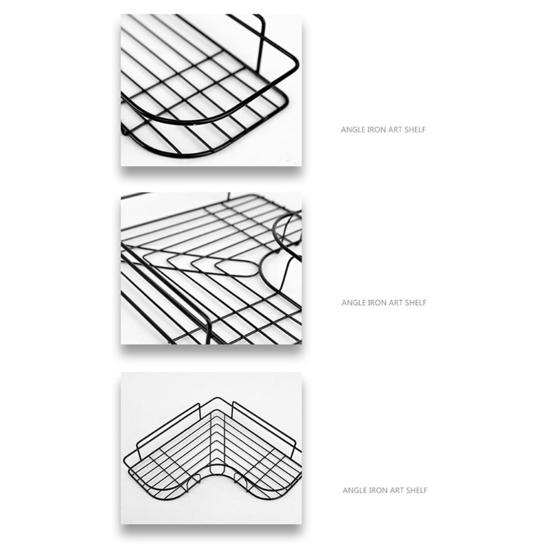 QQ Giá Đỡ Dầu Gội Gắn Góc Tường Không Cần Khoan Đa Năng Cho Phòng Tắm / Nhà Bếp
