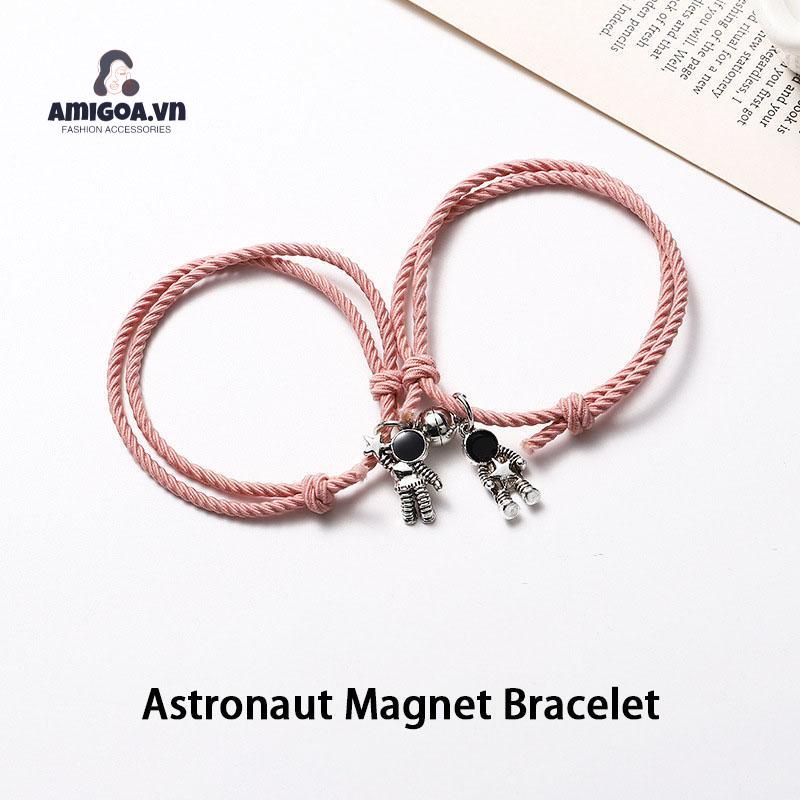 ✨✨Vòng tay gắn chuông hình phi hành gia / tàu vũ trụ đơn giản cho nam nữ