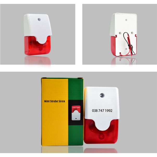 Đèn Chớp Nháy Còi Hú Báo Động Điện 12V DC S-103