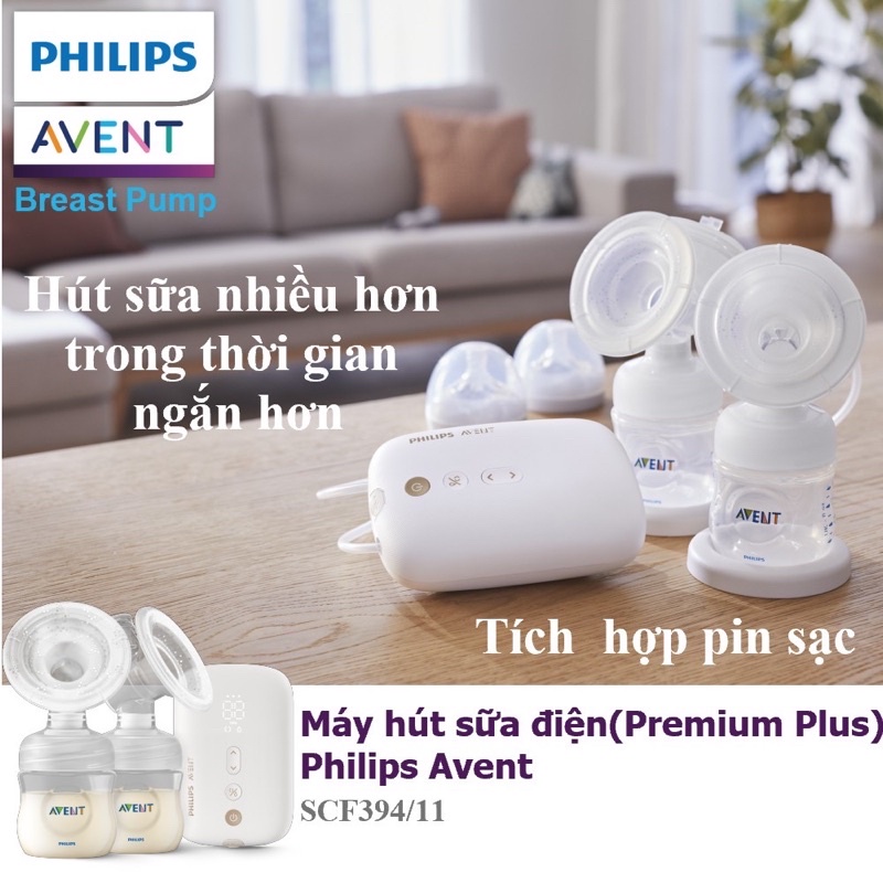 Máy hút sữa điện đôi Philips AVENT Eureka Plus - Bảo hành 24 tháng