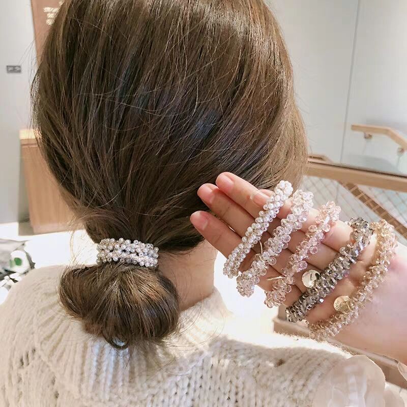 Dây buộc tóc cao su đơn giản dễ thương phong cách Hàn Quốc dành cho nữ