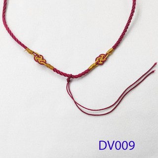 Dây chuyền vải đỏ đô dv009