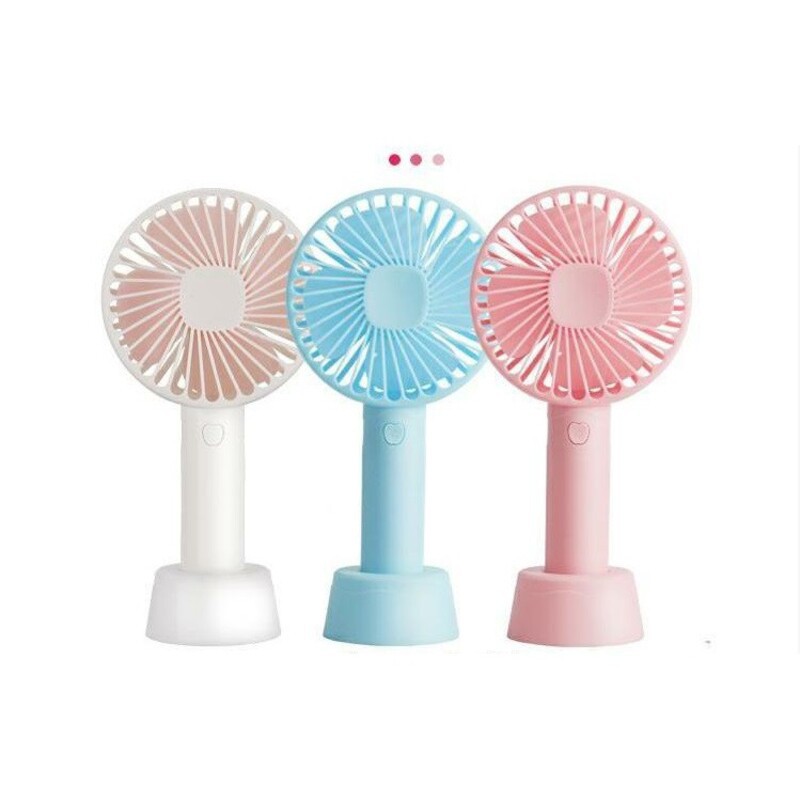 Quạt Mini Cầm Tay Sạc Tích Điện 3 Chế Độ Mát Tặng Kèm Đế Để Bàn, Pin, Dây Đeo Tay, Bảo Hành 3 Tháng | BigBuy360 - bigbuy360.vn