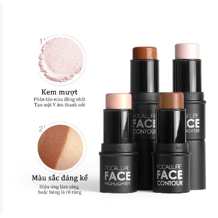 Kem bắt sáng/tạo khối FOCALLURE gồm 4 tông màu tùy chọn | BigBuy360 - bigbuy360.vn
