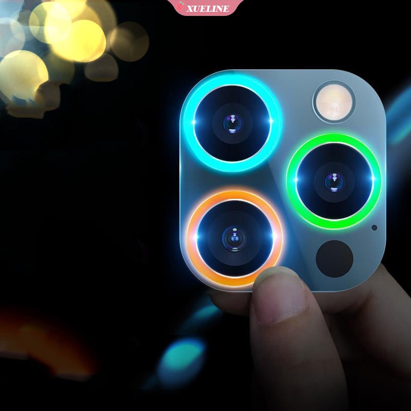 Bảo vệ ống kính máy ảnh cho ios 13 Pro Max Phim kính vòng đệm máy ảnh chiếu sáng cho ios 12 11 Bảo vệ