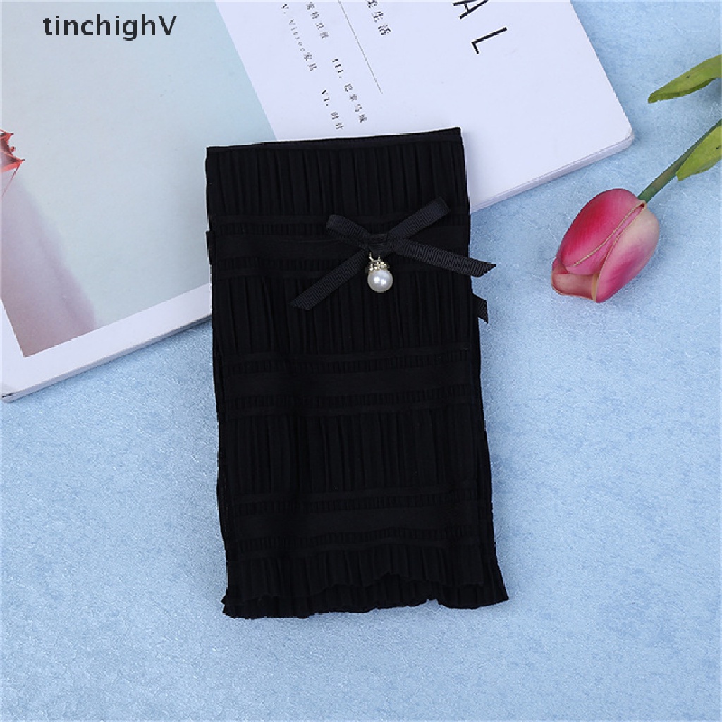 Găng Tay Dài Bằng Lụa Lạnh Phối Ren Chống Nắng Chống Tia UV Thời Trang Mùa Hè