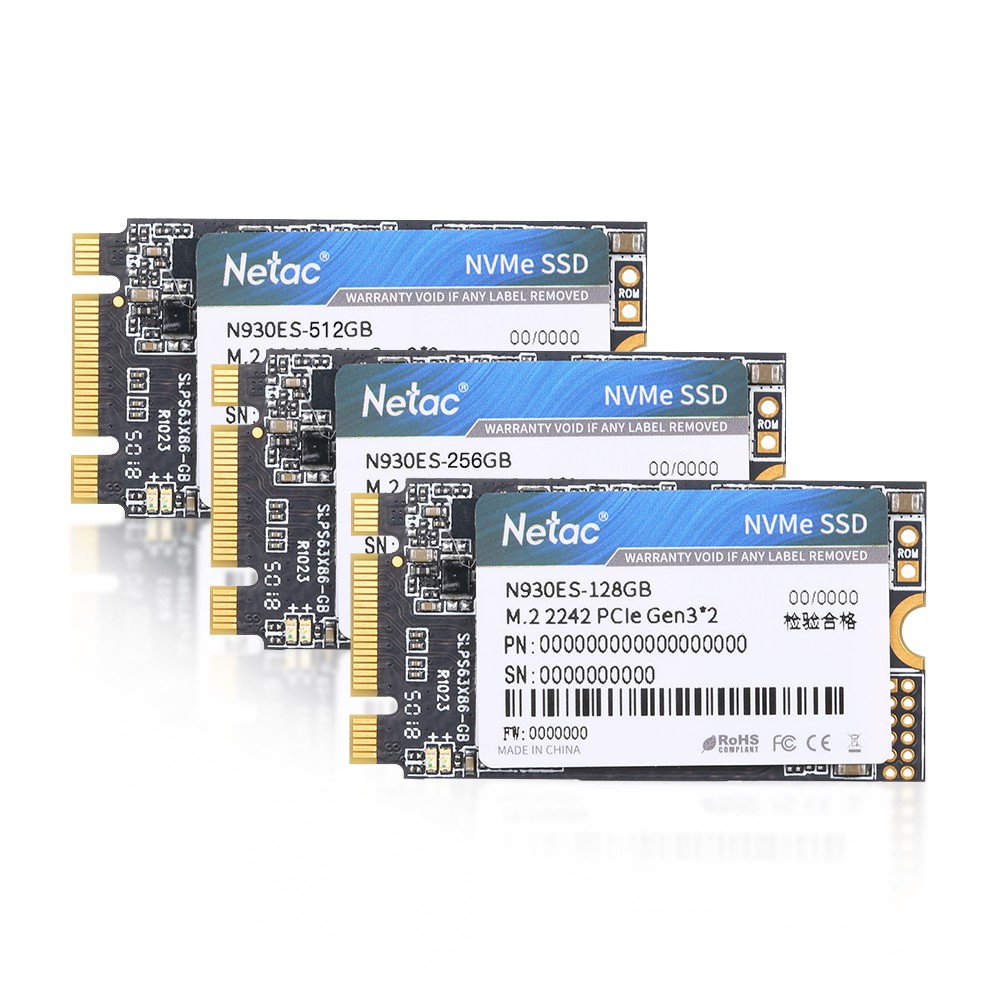 SSD Netac 128GB M.2 2242 NVMe PCIe N930ES Gen3x2 Chính Hãng Dùng Cho Laptop PC Macbook - Bảo hành 36 tháng 1 đổi 1