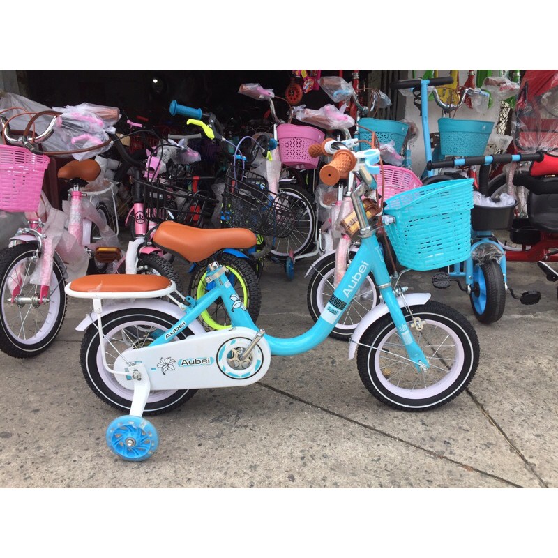 Xe đạp trẻ em cho bé gái cỡ 12inch sườn cao cho bé từ 3 tuổi trở lên [ MIỄN SHIP TPHCM]