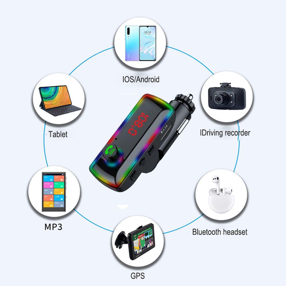 Bộ Mô Đun Truyền Tín Hiệu FM MP3 Không Dây Kèm Sạc USB Chuyên Dụng Cho Xe Hơi