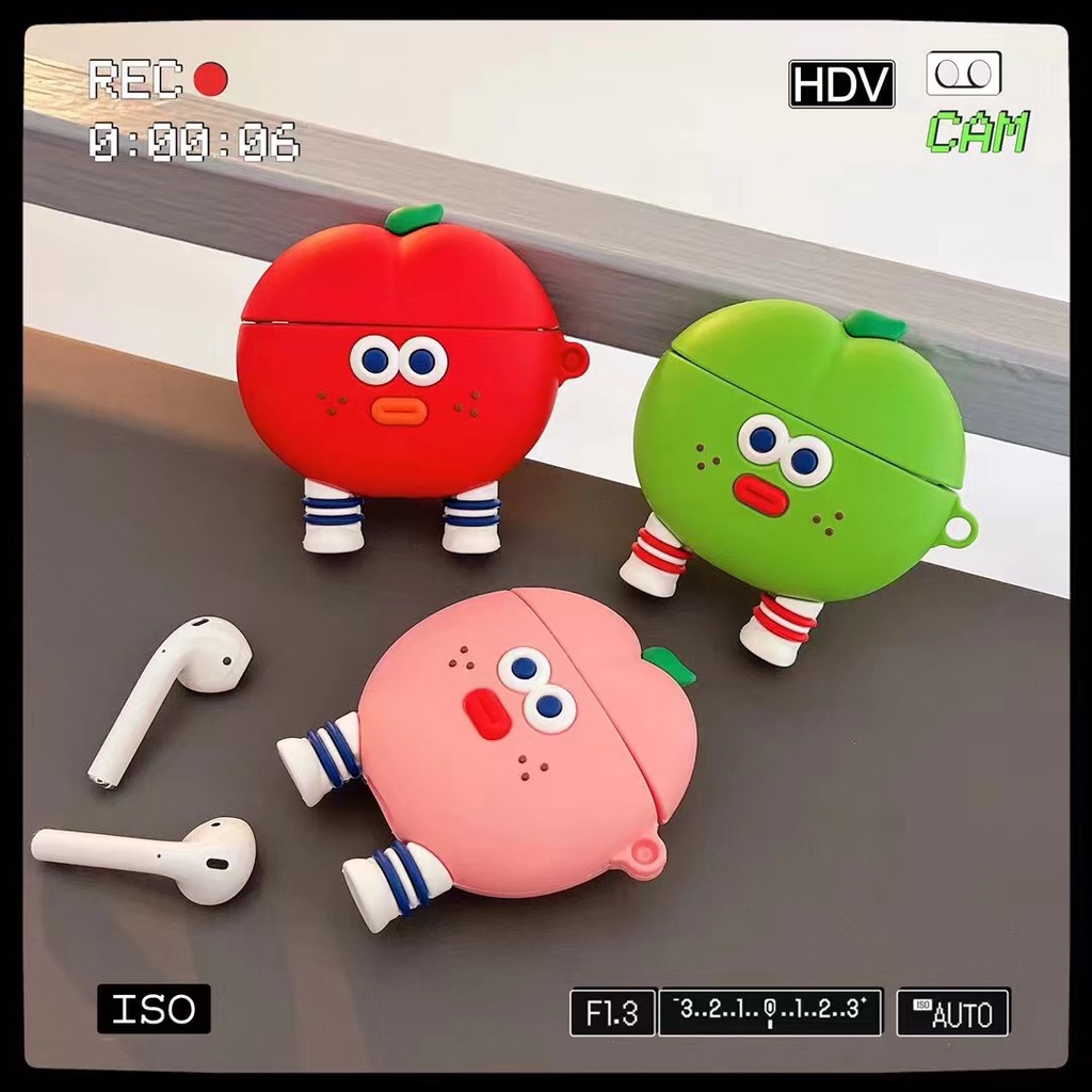 Vỏ Bảo Vệ Hộp Sạc Tai Nghe Airpods 3 Pro 2 3 Họa Tiết Trái Cây Dễ Thương Chất Lượng Cao 2021 Ốp