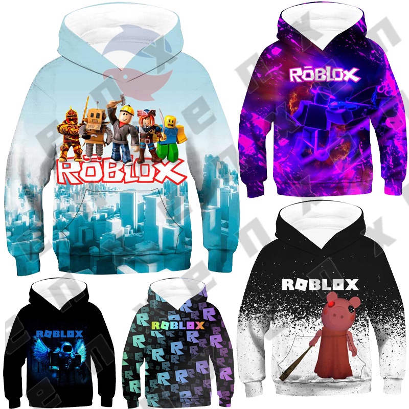 Áo Khoác Hoodie In Hình ROBLOX Dành Cho Bé 3-13 Tuổi