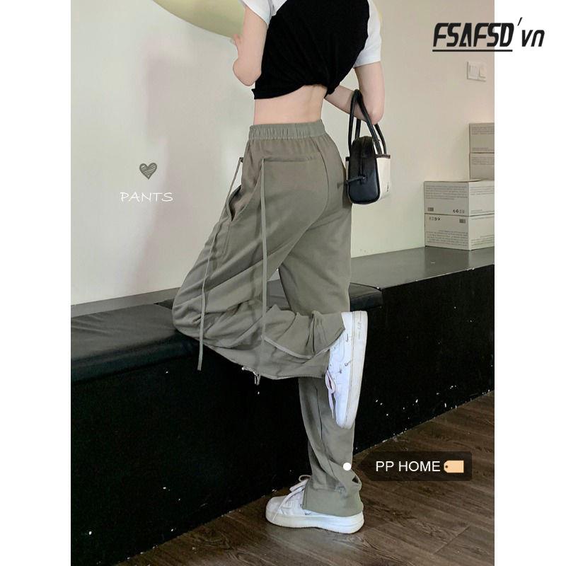 Quần Dài Ống Rộng Phong Cách Hip Hop Đường Phố Mỹ Cá Tính Cho Nam Và Nữ