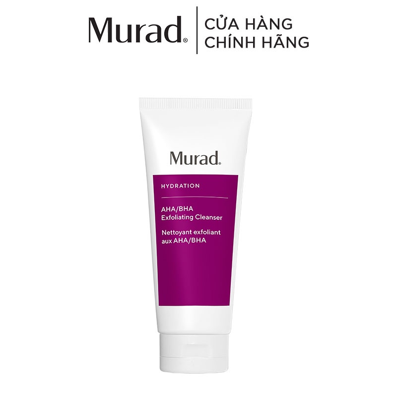 [Mã COSLUX04 giảm 120K]Sữa rửa mặt Murad Aha/Bha Exfoliating Cleanser 200ml