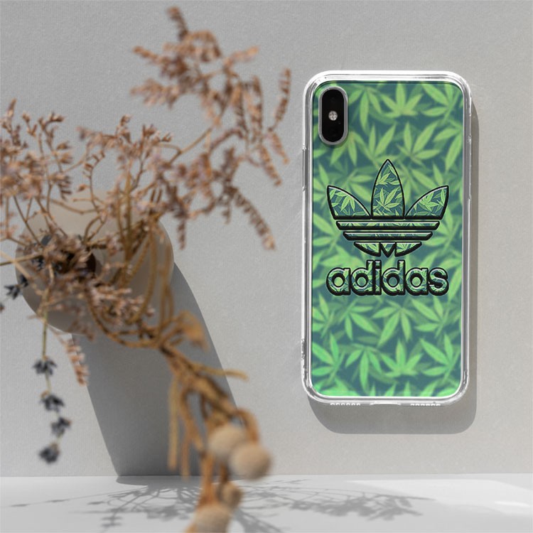 Ốp lưng logo ADIDAS màu xanh lá cây cho Iphone 5 6 7 8 Plus 11 12 Pro Max X Xr ADIPOD00078