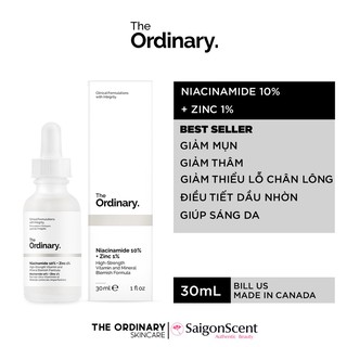 [DATE MỚI NHẤT]   Tinh chất giảm mụn The Ordinary Niacinamide 10% + Zinc 1% ( 30mL )