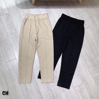 Quần baggy dạ gân nổi