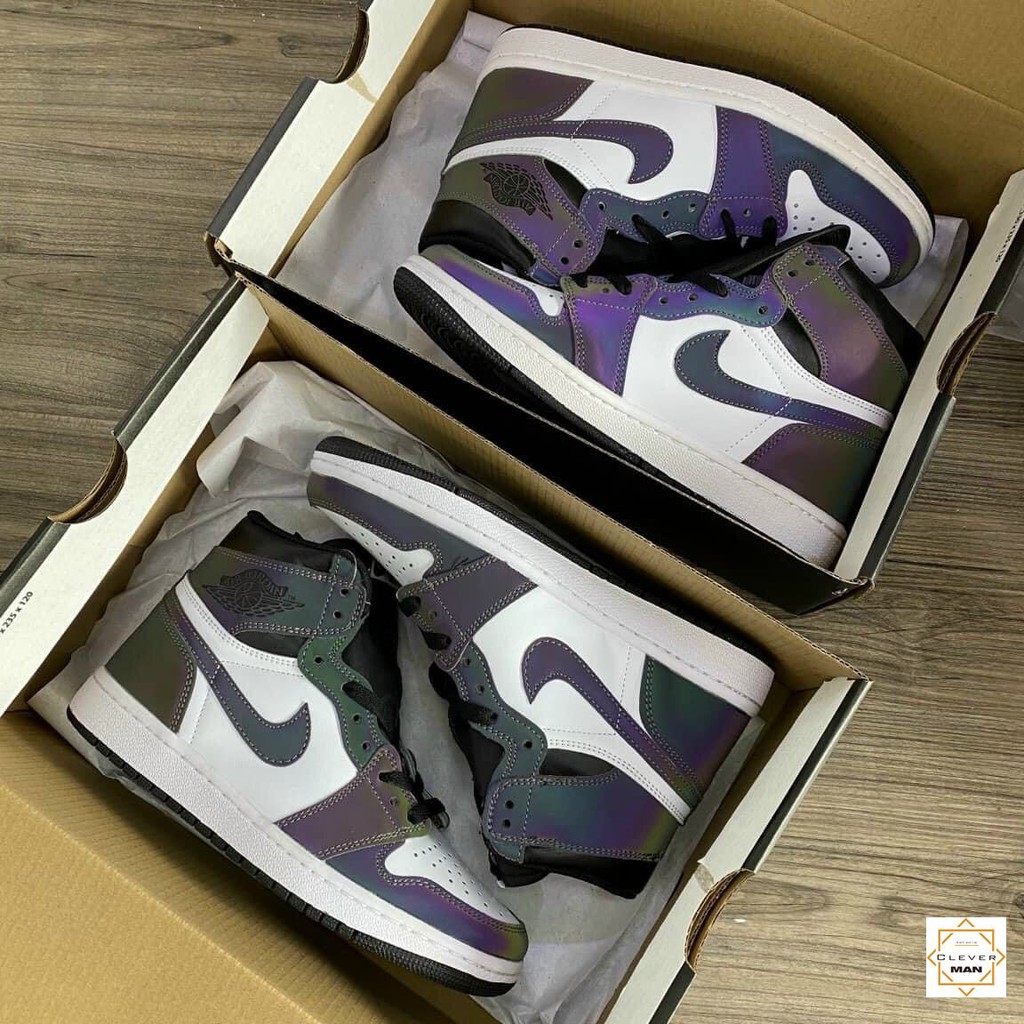 [Mã FAGREEN245 giảm tới 30K đơn 99K] (FREESHIP) Giày thể thao AIR JORDAN 1 Retro High Chameleon Phản quang | BigBuy360 - bigbuy360.vn