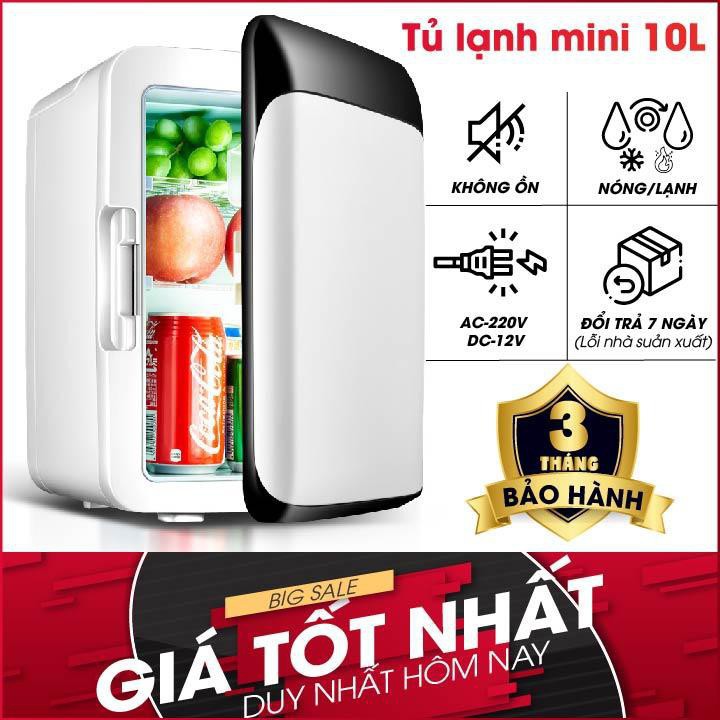 Tủ Lạnh Mini 2 Chiều nóng lạnh 10 lít tủ đưng mỹ phẩm trữ sữa dùng trên ô tô và gia đình(Retoanquoc)