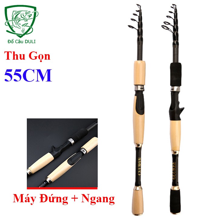 Cần Câu Lure Rút Gọn Máy Đứng Máy Ngang GUREE giá rẻ chuyên câu lure cá lóc... CC-16