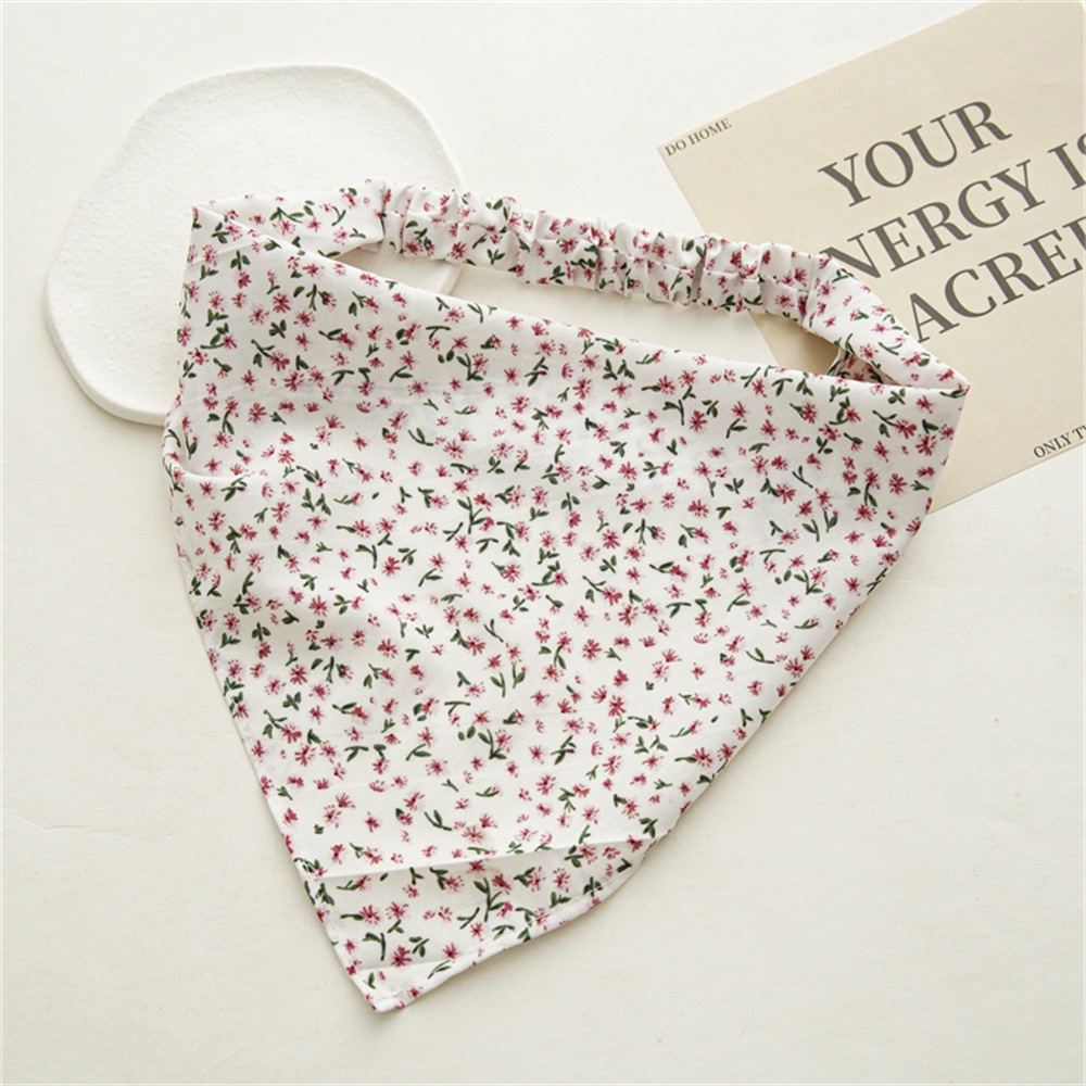 Băng Đô Co Giãn Hình Tam Giác Họa Tiết Hoa Thời Trang Mới Cho Nữ