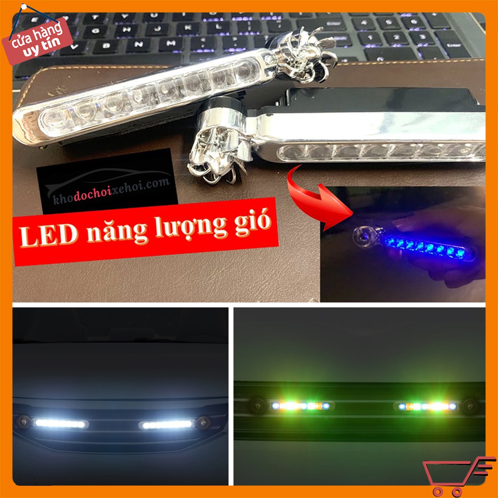 Đèn Led Năng Lượng Gió Trang Trí Xe Hơi – Bộ 2 Đèn