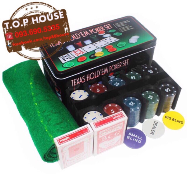 🃏Set chip chơi bài Poker full box
