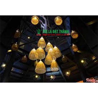 Đèn nơm tre, đèn trang trí, đèn tre sân vườn