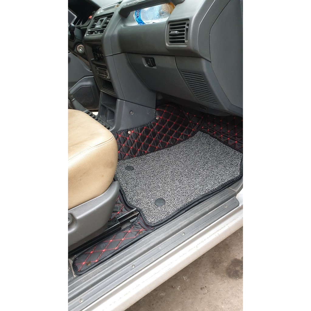 Thảm lót sàn ô tô 6D Mitsubishi Pajero Sport 2000-2021 chống nước, không mùi, phủ kín 90% sàn xe