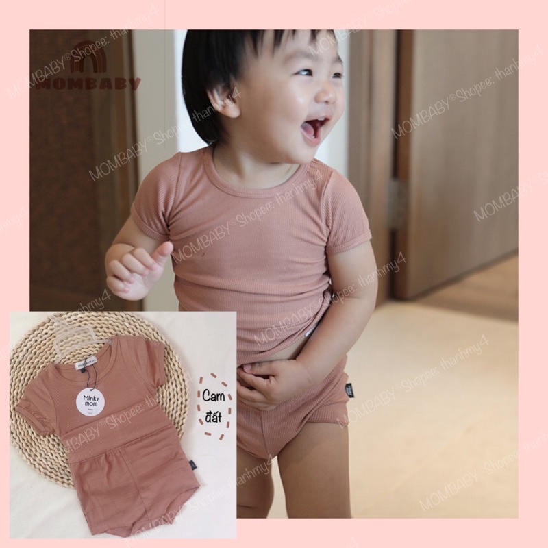 🔆BỘ CỘC TAY THUN TĂM CẠP CAO CHO BÉ SIZE 100-110 (MINKYMOM QUẢNG CHÂU)_ CHÍNH HÃNG