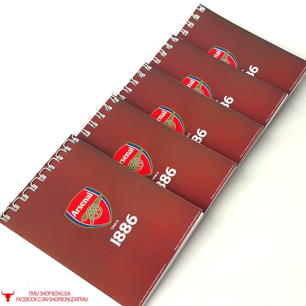 Sổ note các câu lạc bộ bóng đá Manchester, Arsenal, Chelsea, Barca, Real - Trâu shop