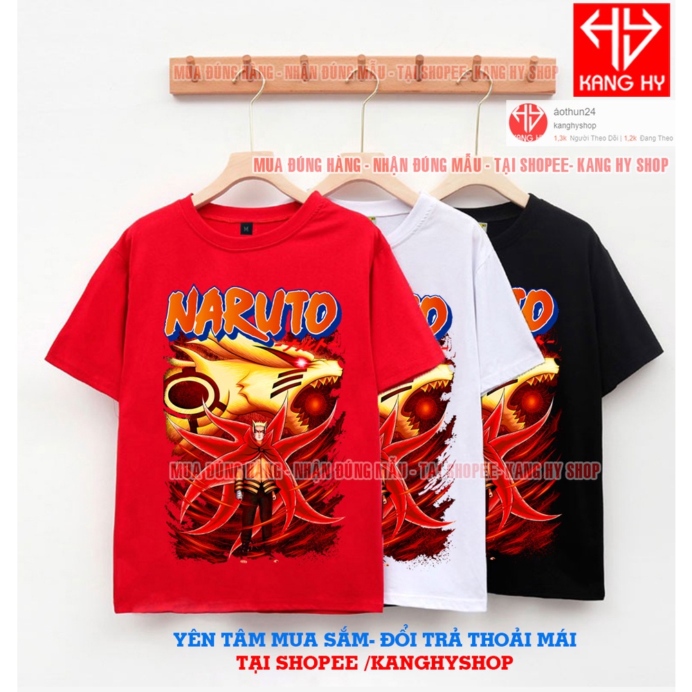 Áo Thun Naruto Uzumaki Có 3 Màu Cực Chất Có Size Trẻ Em F360