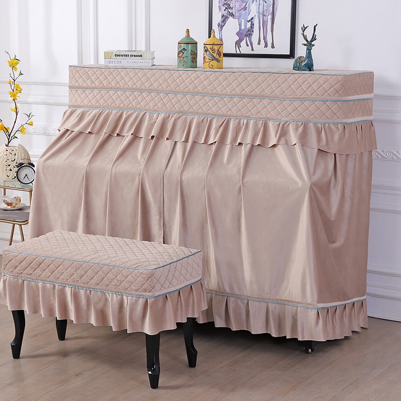 Tấm Phủ Đàn piano Bằng cotton Lanh Chống Bụi Phong Cách Bắc Âu Ốp