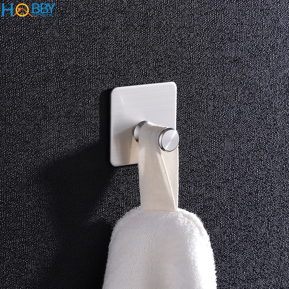Combo 4 móc treo đồ dán tường inox 304 Hobby Home Decor V28-4 kèm keo