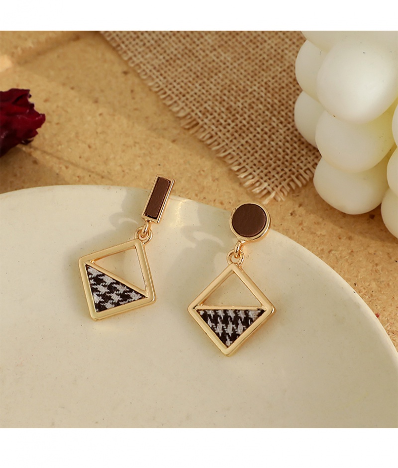 Bông tai mạ bạc phong cách retro Hàn Quốc 2023