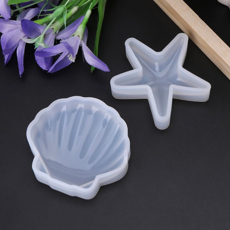 Khuôn Silicon Làm Đồ Trang Sức Hình Vỏ Sò / Sao Biển Diy
