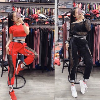Quần Tập Jogger Lưới Nữ Cao Cấp