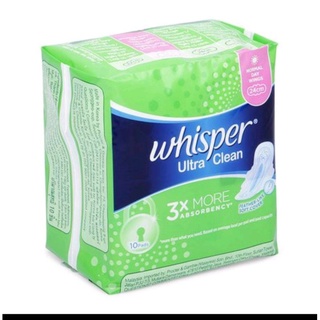 Băng vệ sinh Whisper Ultra Clean Có cánh 24cm (10 miếng)