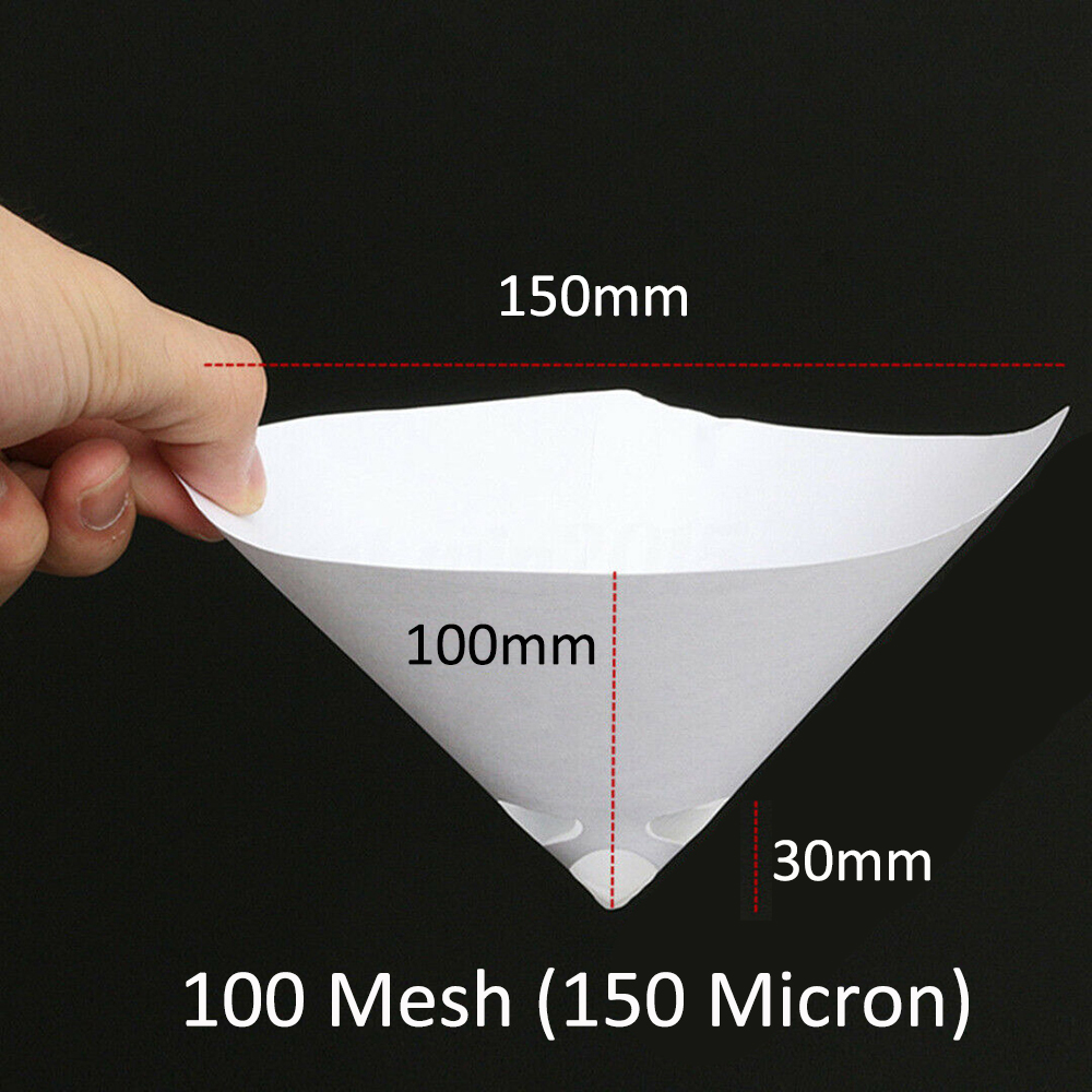Bộ 10/Bộ 100 Giấy Lưới Lọc Hình Nón Công Nghiệp Dạng Phễu Chuyên Dụng
